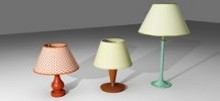 Living room lamp with little table