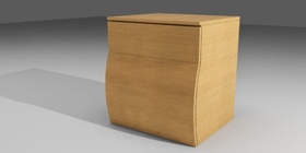 Small wooden drawers box