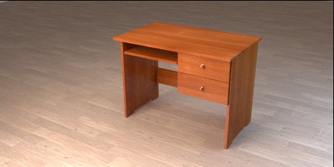 Wooden Desk For Kids Resources Free 3d Models For Blender