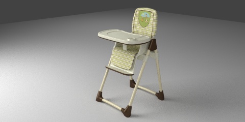 Baby high chair – Resources – Free 3D models for blender, sweethome3d