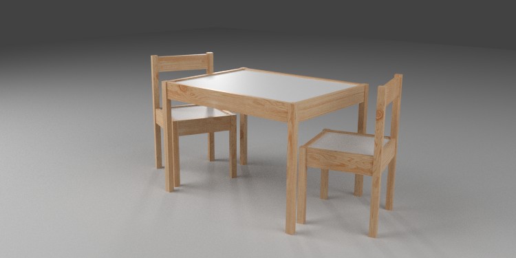 ikea childrens table and 2 chairs